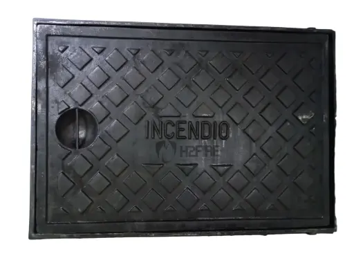 TAMPA INCÊNDIO PARA RECALQUE 60X40CM FERRO