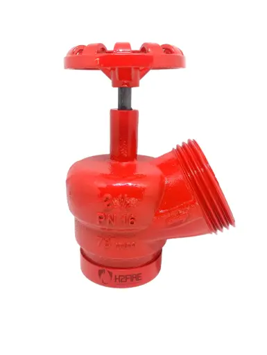 VALVULA ANGULAR HIDRANTE (REGISTRO GLOBO) 2 1/2" RANHURADO